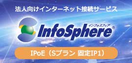 InfoSphere IPoEインターネットサービス 固定IPコース Sプラン IP1タイプ