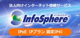 InfoSphere IPoEインターネットサービス 固定IPコース Pプラン IP4タイプ